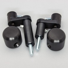 WOODCRAFT Kawasaki Ninja 400 (ex400) NO CUT Frame Slider Kit (includes 50-1399 pucks)